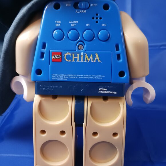 Lego Legends of Chima Laval Blue Minifigure Kids Bedroom Digital Alarm Clock 9" - Picture 6 of 10